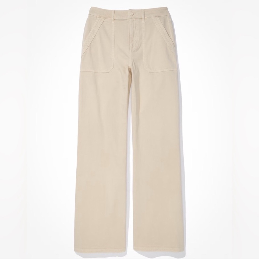 American Eagle Outfitters Dreamy Drape Baggy Wide Leg High Rise Pants sz 16